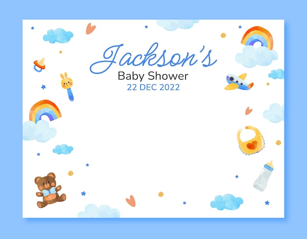 Gratis vector platte ontwerp baby shower photocall