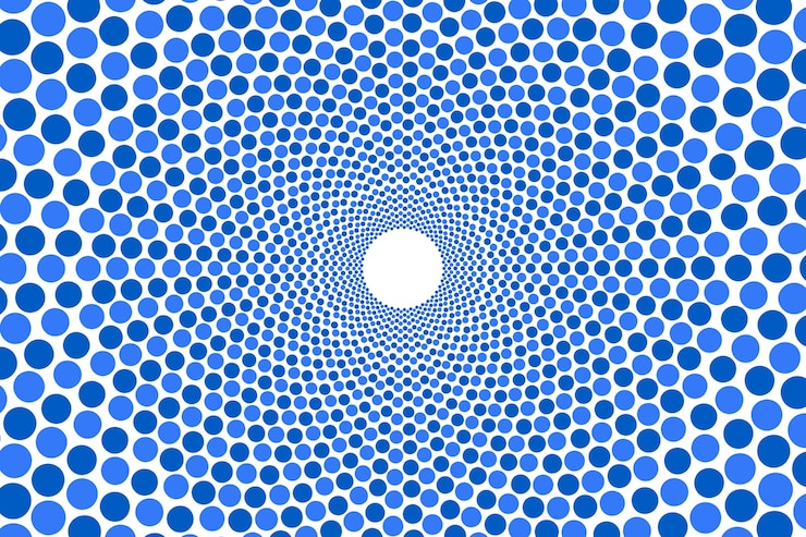 Gratis Vector platte ontwerp blauwe stippen achtergrond