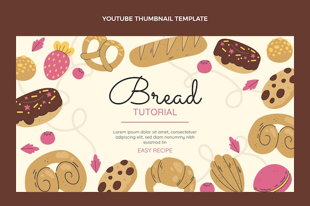 Platte ontwerp brood tutorial youtube thumbnail