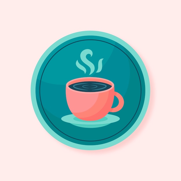 Platte ontwerp café bewegwijzering