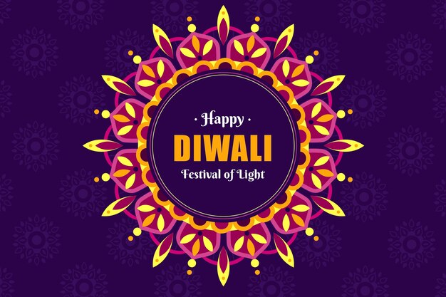 Platte ontwerp diwali concept
