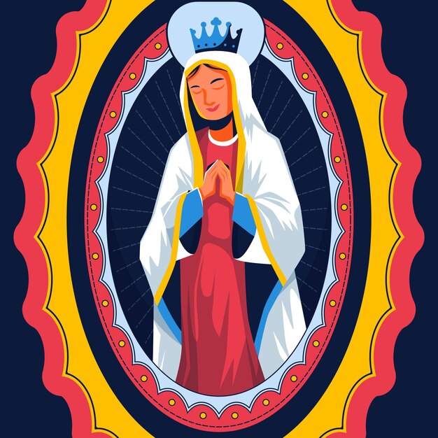 Platte ontwerp fiesta de la virgen