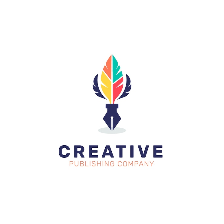 Gratis Vector platte ontwerp ganzenveer logo sjabloon