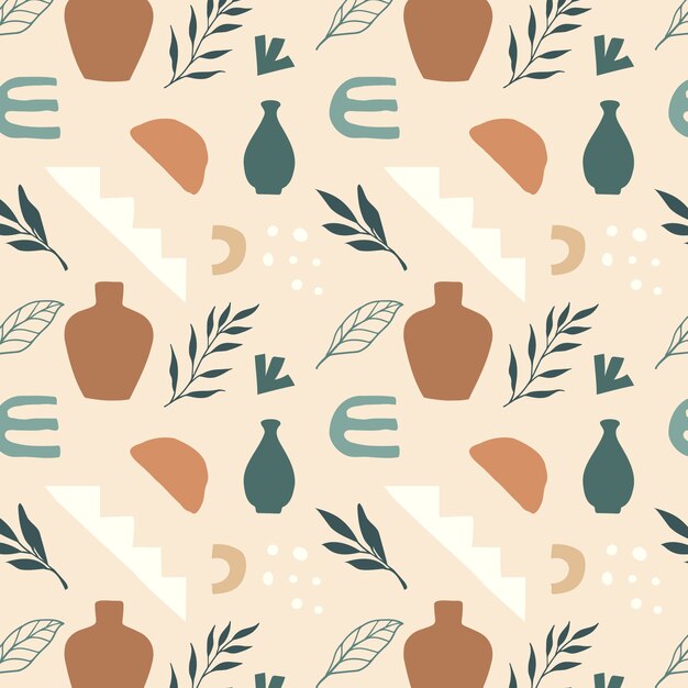 Platte ontwerp gedempt kleurenpatroon