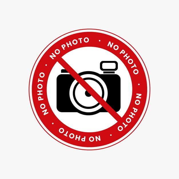 Platte ontwerp geen foto teken