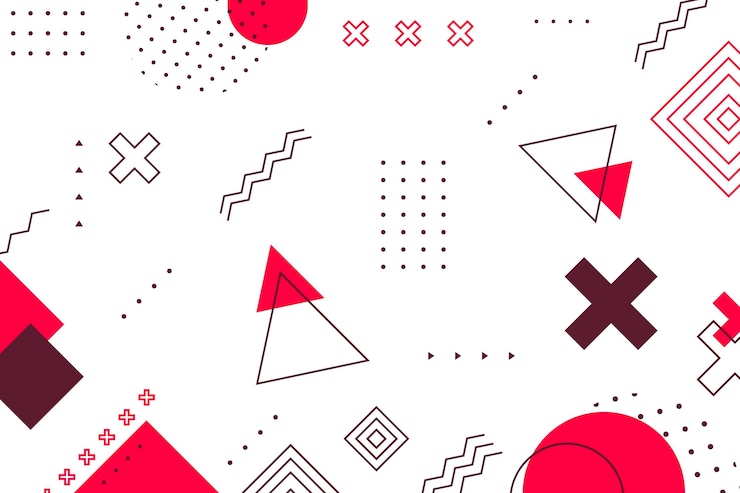 Gratis Vector platte ontwerp geometrische achtergrond