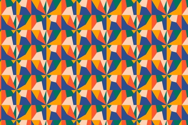 Gratis vector platte ontwerp geometrische patroon achtergrond
