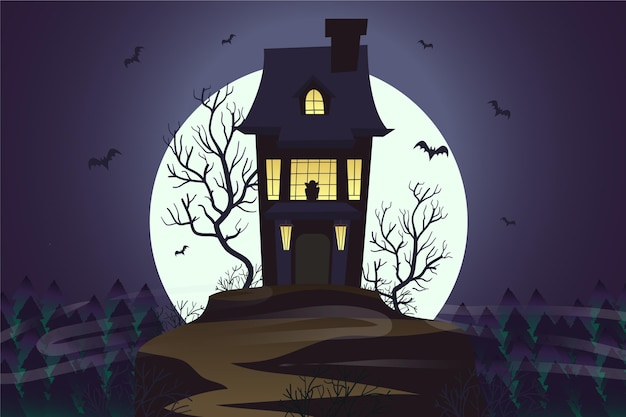 Platte ontwerp halloween wallpaper