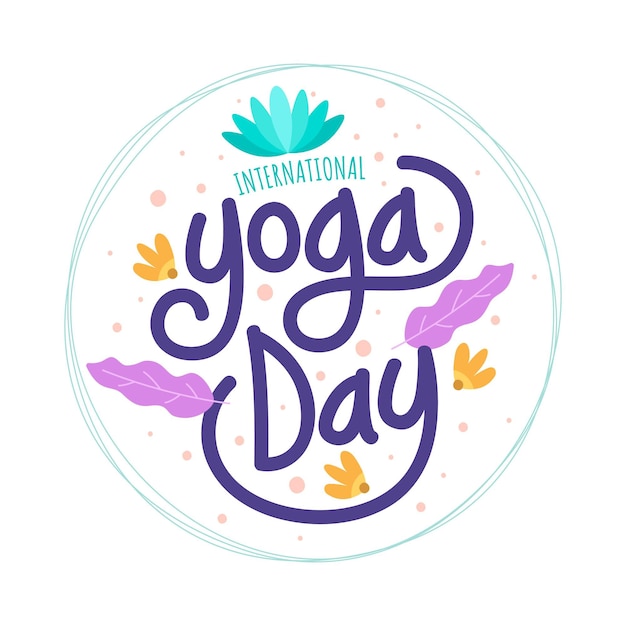 Gratis vector platte ontwerp internationale dag van yoga