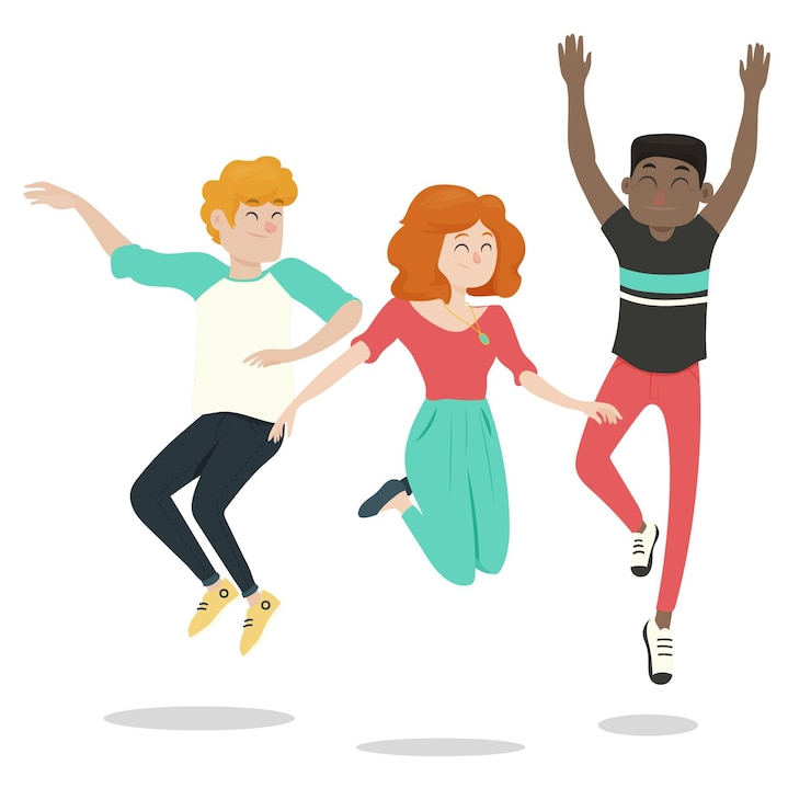 Gratis Vector platte ontwerp jeugddag