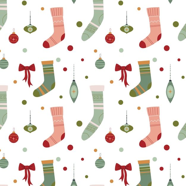 Gratis vector platte ontwerp kerstsjabloon