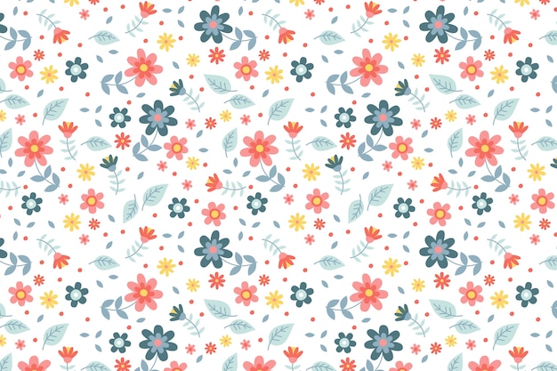 Platte ontwerp kleine bloemen patroon ontwerp
