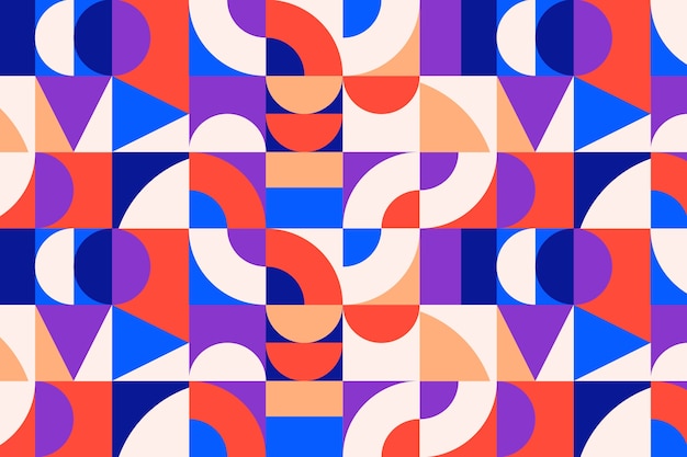 Platte ontwerp kleurblokkerend patroonontwerp