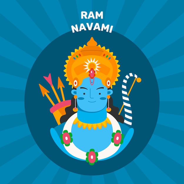 Platte ontwerp ram navami