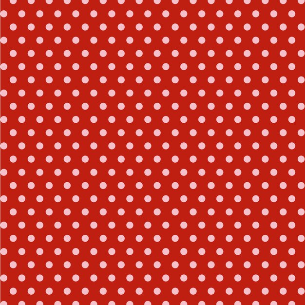 Platte ontwerp rode polka dot achtergrond