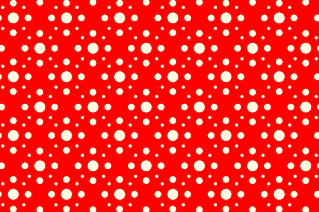 Platte ontwerp rode polka dot achtergrond