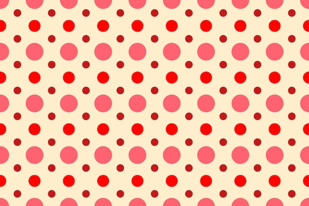 Platte ontwerp rode polka dot achtergrond