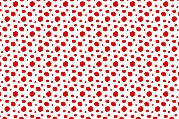 Gratis vector platte ontwerp rode polka dot achtergrond