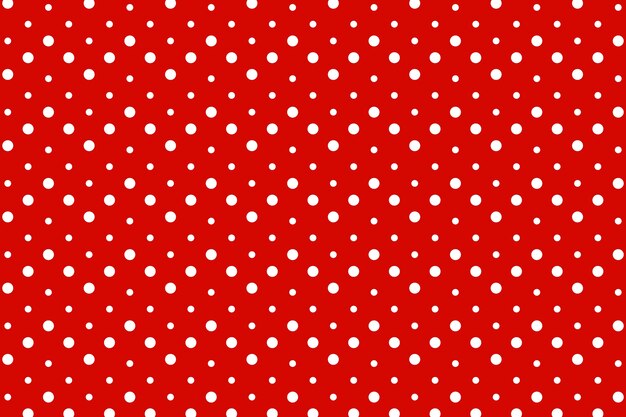 Platte ontwerp rode polka dot achtergrond