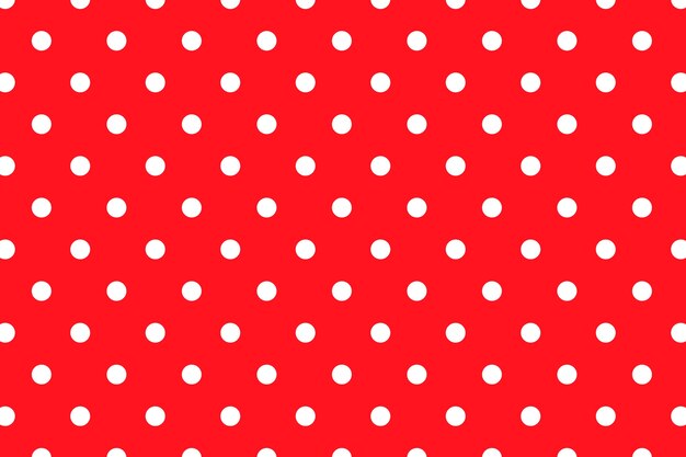 Platte ontwerp rode polka dot achtergrond