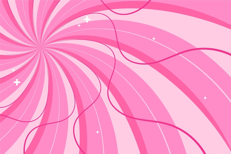 Gratis Vector platte ontwerp roze swirl achtergrond