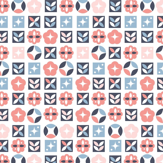 Platte ontwerp scandinavische patroon