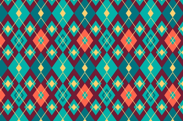 Platte ontwerp trui-achtig argyle patroon