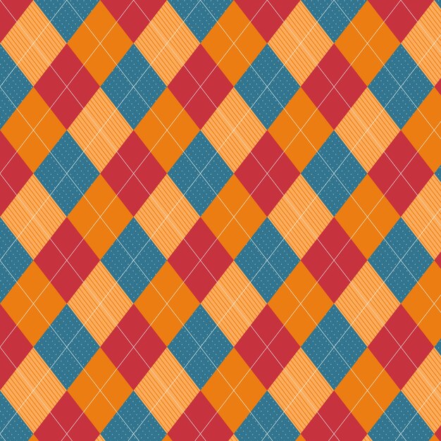 Platte ontwerp trui-achtig argyle patroon