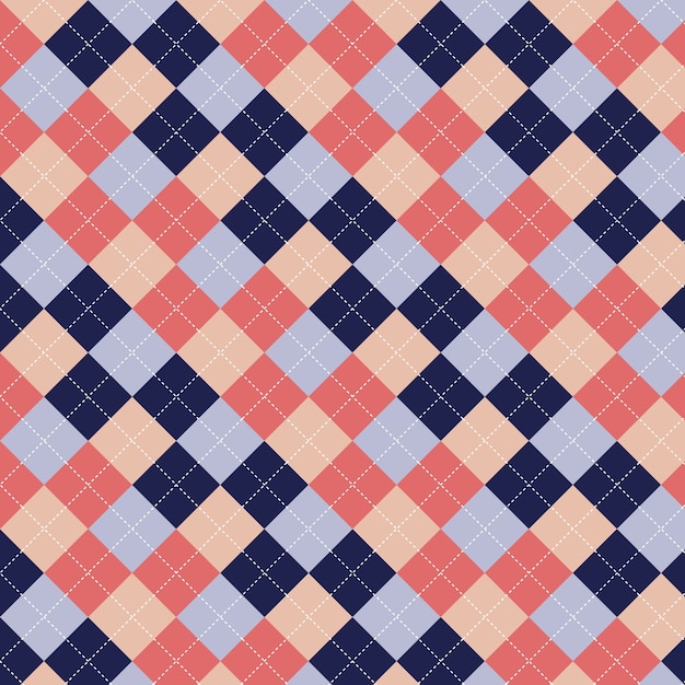 Platte ontwerp trui-achtig argyle patroon