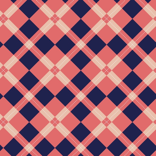 Platte ontwerp trui-achtig argyle patroon