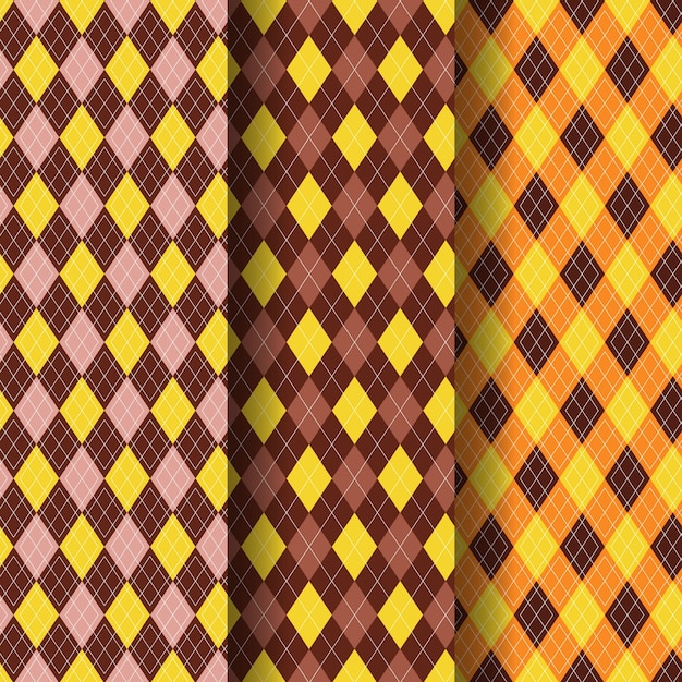 Platte ontwerp trui-achtig argyle patroon