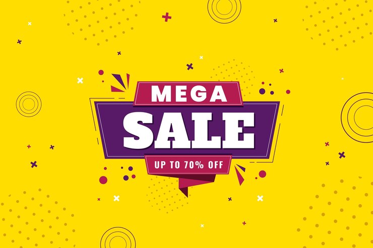 Gratis Vector platte ontwerp verkoop achtergrond