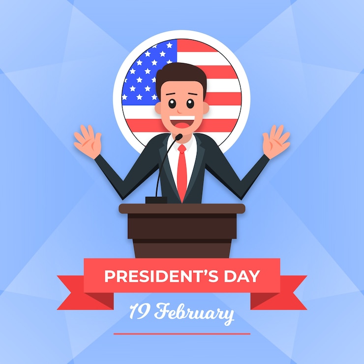 Gratis Vector platte ontwerp voorzitters dag concept