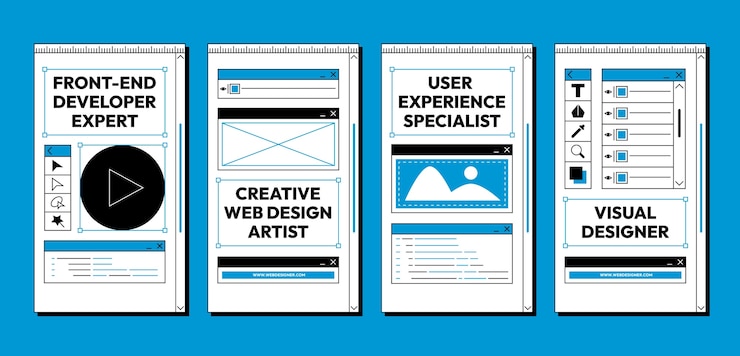 Gratis Vector platte ontwerp webdesigner instagramverhalen