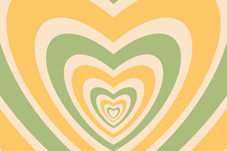 Gratis Vector platte ontwerp wilde bloemen hart behang
