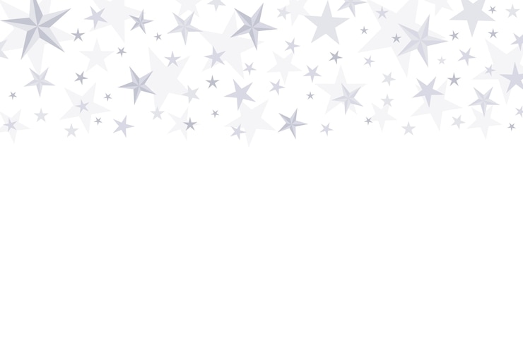 Gratis Vector platte ontwerp zilveren sterren achtergrond