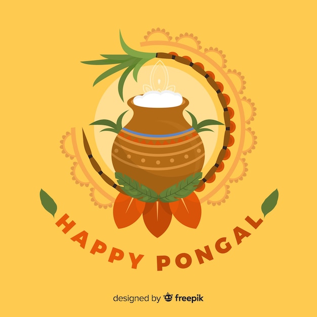 Platte pongal achtergrond