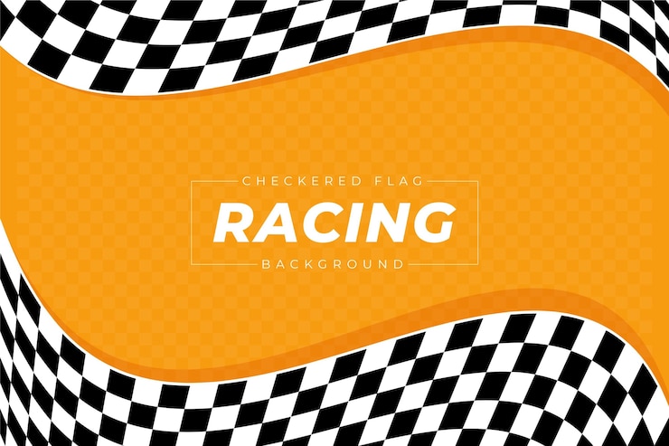 Gratis Vector platte race geruite vlag achtergrond