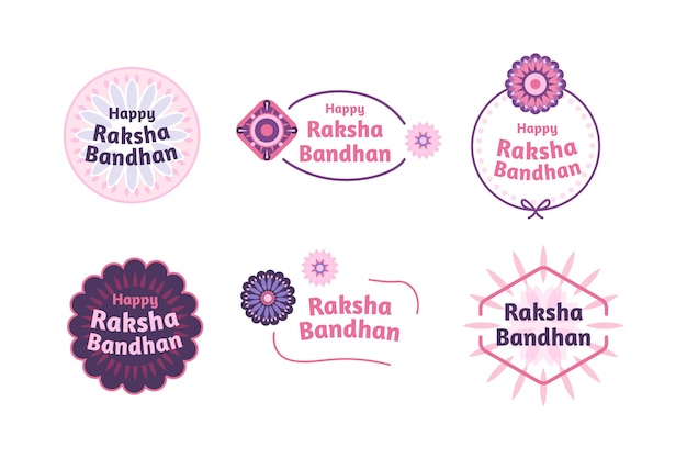 Platte raksha bandhan badges concept