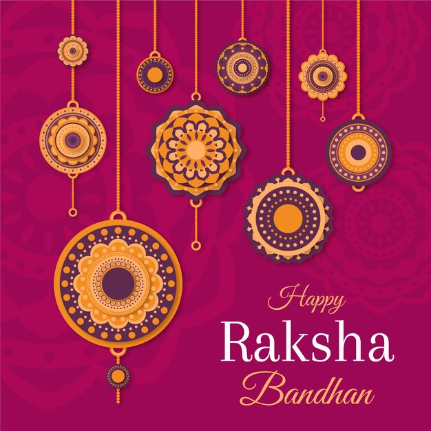 Platte raksha bandhan concept