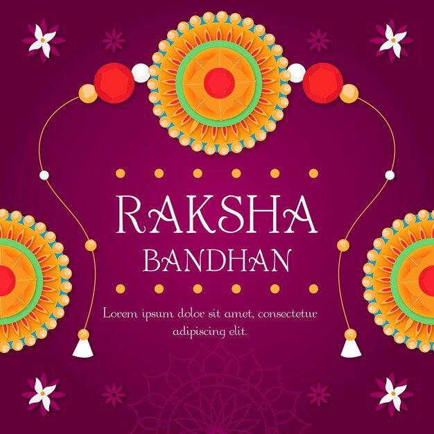 Platte raksha bandhan concept