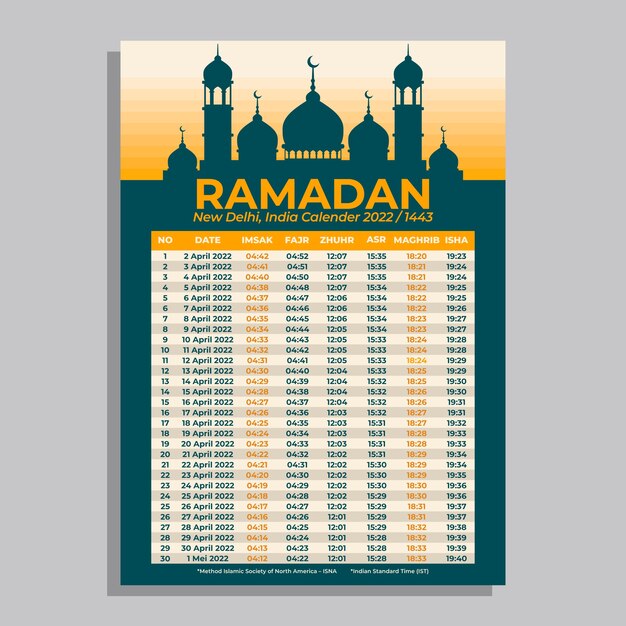 Platte ramadan kalender