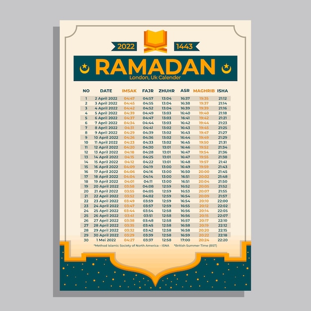 Platte ramadan kalender