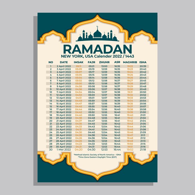 Platte ramadan kalender