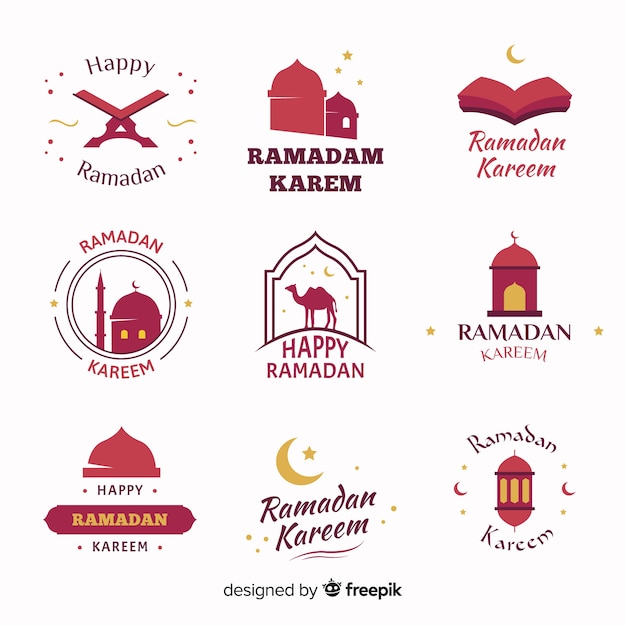 Platte ramadan labelverzameling
