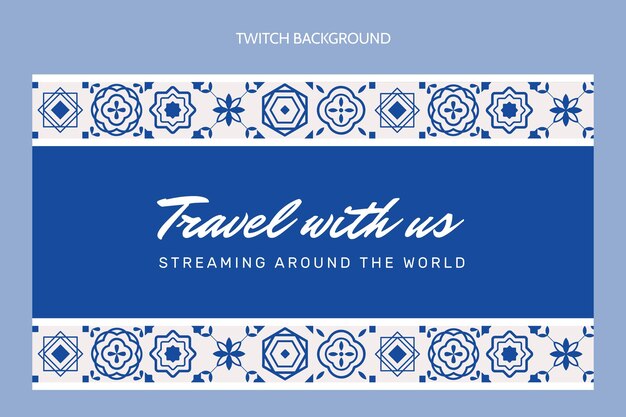 Platte reis twitch achtergrond