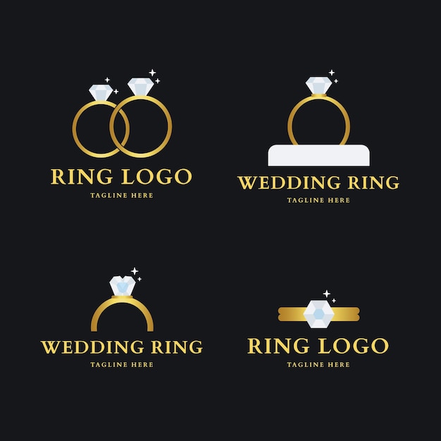 Platte ring logo-collectie