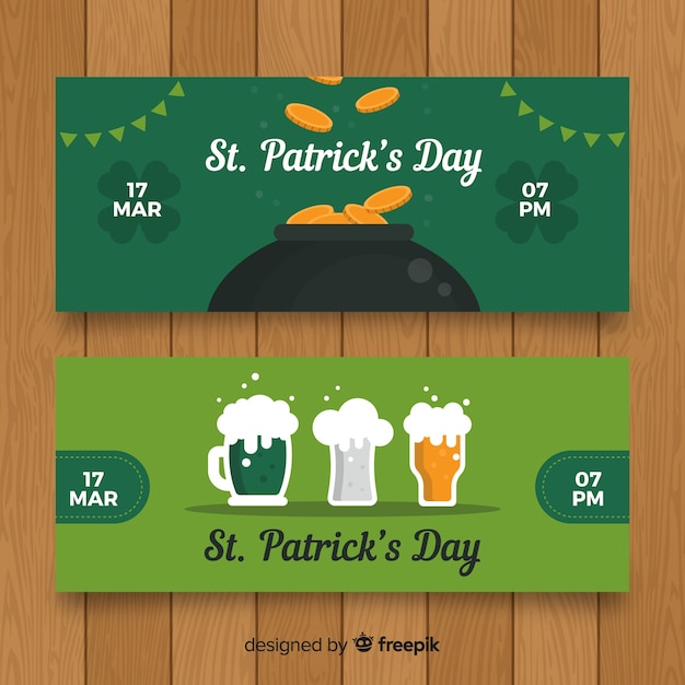 Platte st. patrick's dag banner