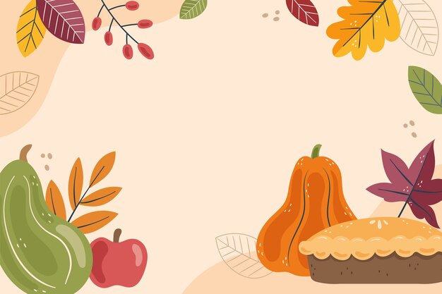 Platte thanksgiving achtergrond