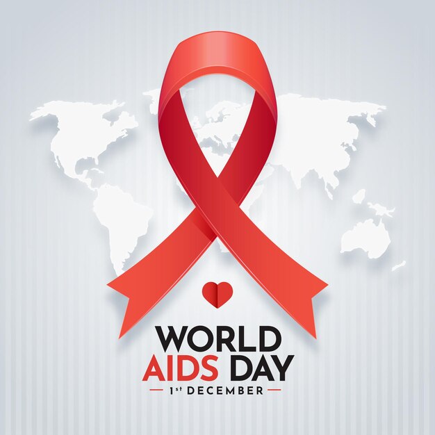 Platte wereld aids-dag